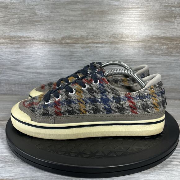 Plaid Lace Up Lifestyle Casual Sneakers Size 6 - Picture 1 of 9